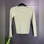 Old Navy PERFECT FIT Soft Green Ribbed V-neck Sweater Women’s Sz S Y2K EUC Photo 2