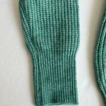 Worthington Fisherman’s rib knit sweater cutouts crew neck size small mint green Photo 2