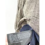 Theory Textured Linen Peplum Mini Dress Beige Clay Multi Size 2 Fit & Flare Chic Photo 6