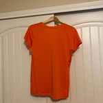 NFL Denver Broncos Orange T Shirt Womens Medium Short Sleeve Nike Dri Fit  V Neck Photo 2