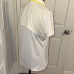 Nike Women's White and Yellow Short Sleeve Polo Photo 3