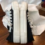 Mad love  Women's Casual Black Canvas Platform Sneakers Size 9 Photo 5