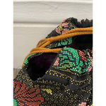 American Vintage Vintage Multicolor beaded bird swan garden flower pond drawstring tote Bag Photo 4