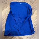 Nike  Women’s RWU Roger Williams University Wrestling Long Sleeve Blue Tee Photo 3