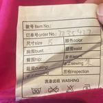 Women’s Pink Satin Full Length Long Sleeve Dress Corset Back Leg Slit Size 8 Photo 11