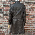 Pearlized nylon brown knee length coat / L / Excellent condition Size L Photo 5