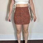 Free People  Orange Mini Skirt Size 4 Photo 3