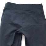 Ann Taylor Faux Leather Panel Black Leggings Photo 2