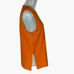 ZARA  Orange top with side buttons size XS Photo 2