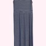 BeachLunchLounge Navy & White Striped Sleeveless Maxi Dress - size large Photo 2