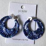 J.Crew  Women’s Fashion Statement Thread Wrapped Hoop Earrings 
NWT Photo 5