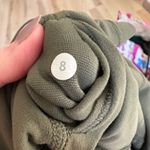 Lululemon  Align Cropped leggings capris running moss olive Fatigue mid rise Photo 4