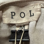 POL  Taupe Floral Crochet Boho Long Sleeve Top Size M Photo 7