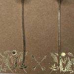 Shiraleah CHICAGO Fiore Small Black Earrings Dainty Dangle Floral NWT Photo 2