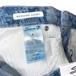 Seven7  Python Indigo Denim Shorts‎ Size 4 Fray Hem Weekend Shorts Photo 6