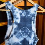 Faherty Delphina Sunwashed Tank Midi Dress Organic Cotton Tie Dye Size Small Blue Photo 10