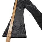 American Eagle  Stretch Faux Leather High Waisted Flare Pants Size 14 Long Photo 6