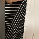 Studio M Black and White Striped Sleeveless Maxi Dress Photo 5