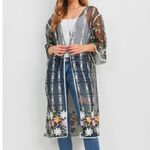 Love Riche Embroidered Mesh  Kimono‎ Photo 4