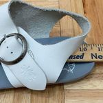 Fly London  “Masa” Sandal Ivory Monochrome 2-Strap Sandals Size 41 (10-10.5 US) Photo 9