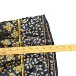 Gap  Dark Floral‎ Womens Top Size XS Blue Tie Neck Flowy Feminine BOHO Prairie Photo 6