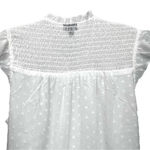 Torrid Plus Size Chiffon Clip Dot Smocked Ruffle Trim Blouse Top Size 2 (2X) Photo 7