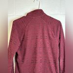 Eddie Bauer Woman’s Burgundy Quarter Zip Aztec Pattern Cozy Pullover Size Medium Photo 7