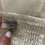 Habitual  Cream Textured Button Dress Size Large Photo 3