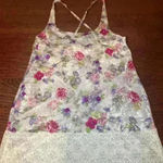 Victoria's Secret  Vintage Gold Label mini slip dress floral  lace nightgown EUC Photo 3