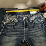 Miss Me Dark Blue Jeans with Embellished Pockets NWT Sz 25” Light Wash Bootcut Photo 6