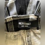 American Bazi Black and white plaid cotton pants size large Photo 6