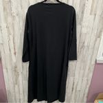 Eshakti  Black Boatneck Lagenlook Maxi Dress Pockets Photo 4