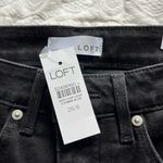 Loft NWT:  Black the slim Flared high waisted curvy jeans size 28/6 Photo 5