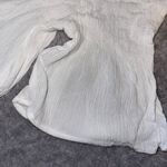 Rue 21  White Off Shoulder Lace Trim Bell Sleeve Top Photo 3