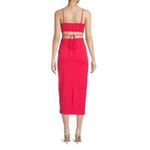 Walter Baker Red Rivka Cutout Midi Dress Women's Size Small NWT Photo 8