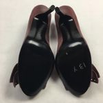 Parisian Kennedy Studded Bow‎ Peep Toe Heels Red Size 9 Photo 7