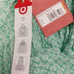 Infinity Scarf Mossimo NWT green & white geometric shapes fall winter Green Photo 2