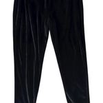 VINTAGE 90s ONE STEP UP XL Black Velvet Stirrup Leggings Photo 0