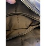 vintage‎ Ralph Lauren Deep Chocolate Brown Purse Crossbody gold clasp Photo 7