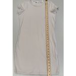 Calvin Klein NEW T-Shirt Dress Women XS Creme Stretch Cotton Minimal Old Money Photo 4