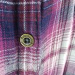 Ruff Hewn  M Pink Purple Hombre Plaid Long Top Photo 6