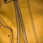 Etienne Aigner  Womens Shoulder Bag Purse Handbag Tote Mustard Yellow Gold Photo 2