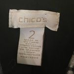 Chico's Chico’s Black Silver Metallic Snake Print Snap Button Down Jacket Size Medium 2 Photo 5