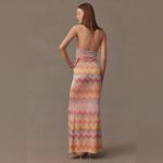 Liv Foster Jacquard Knit Mermaid Maxi Dress Size 6 NWT Vacation Ready Pink Photo 2
