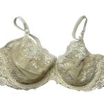 Wacoal  Cream Floral Lace Underwire Bra 36C Photo 0