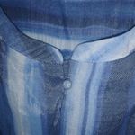 Zac & Rachel L Sleeveless Tie Dye Blue Striped Top Size L Photo 5