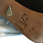 Diane Von Furstenberg  DVF Black Grace Boots Leather High Heel Silver Size 9.5 Photo 12