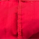 Vintage 90s Y2K Quilted Mandarin Collar Jacket Toggle Button Slit Cuff Red M Size M Photo 3