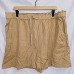 Lucky Brand Brown High Waisted Elastic Waistband Stretchy Casual Shorts size XL Photo 0