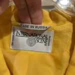 Norma Kamali Vintage International Scene Yellow Women's Jacket Blazer Size 6 Photo 2